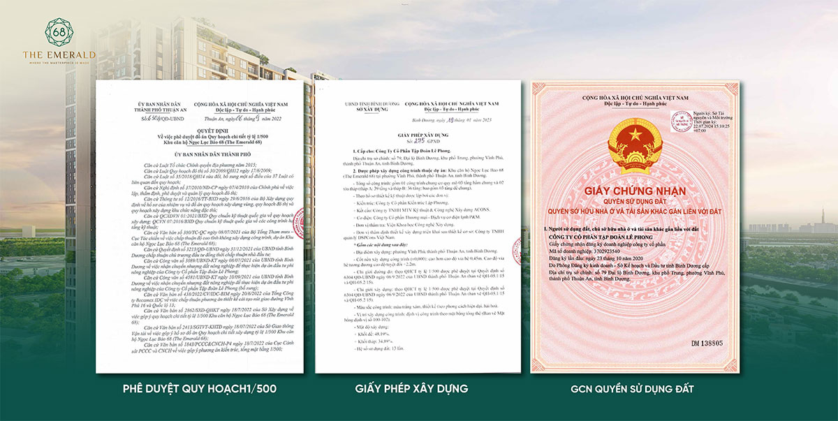 Pháp lý dự án căn hộ The Emerald 68